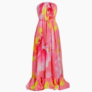 NWT Hemant & Nandita Strapless Floral Maxi Dress Size XSmall